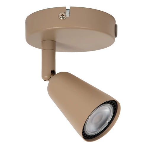 Lucide TIANA - Wall spotlight / Wall light - 1xGU10 - Wall light or Ceiling light - Taupe | Essential - turned off